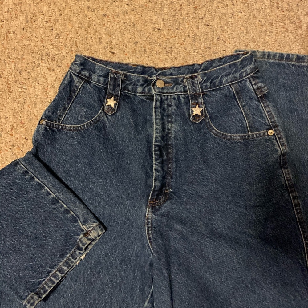 Straight Legged Roper Highwasted Jeans - Picture 2 of 5